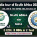 India’s Cricket Fairy Results in South Africa Series